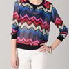 L.a.m.b. Bold Zigzag Silk Top in Multicolor (multi) - Lyst