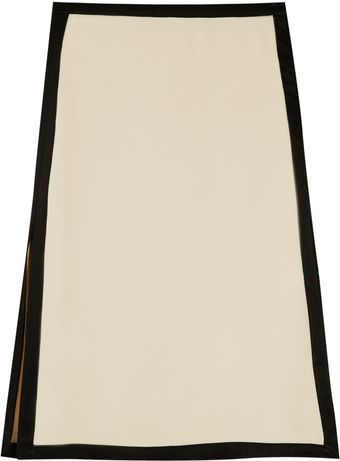 Lanvin Twotone Mattesatin Skirt - Lyst