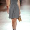 Miu Miu Cotton Poplin Mini Dress in Gray - Lyst