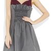 Miu Miu Cotton Poplin Mini Dress in Gray - Lyst