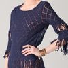 Nightcap Clothing Tribal Fringe Tunic in Blue (midnight) - Lyst