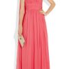 Notte By Marchesa Embellished Oneshoulder Silkchiffon Gown in Pink (coral) - Lyst