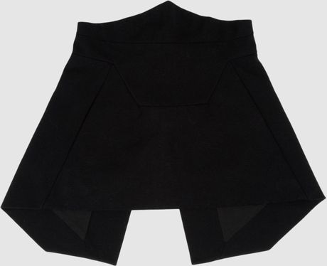 Rick Owens Mini Skirts in Black - Lyst