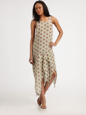  Asymmetrical Tiered Hem Dress 