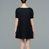 Aspesi Poplin Aline Dress in Black - Lyst