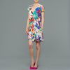 Aspesi Silk Printed Tunic Dress in Multicolor - Lyst