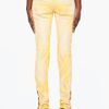Balmain  Printed Jeans in Yellow - Lyst