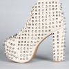 Jeffrey Campbell The Spike Lita Shoe in Nude Suede and Silver in Beige (nude) - Lyst