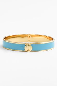 Kate Spade Spade Hinged Bangle - Lyst
