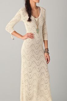 Mara Hoffman Long Crochet Dress - Lyst