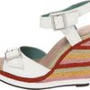 Michael Antonio Gemma Wedge Sandal in Multicolor (white) - Lyst