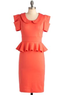 ModCloth Work with Me Dress in Coral - Lyst