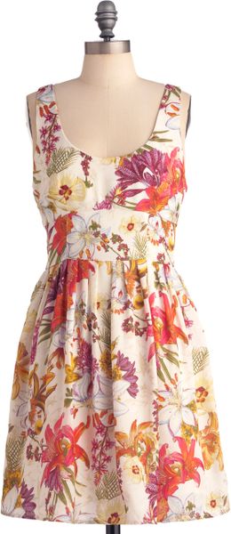 Modcloth Etching Style Dress in Floral