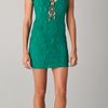 Nightcap Clothing Deep V Cap Sleeve Dress in Green (emerald) - Lyst