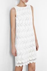 Paul & Joe Sister Agape White Sleeveless Lace Shift Dress