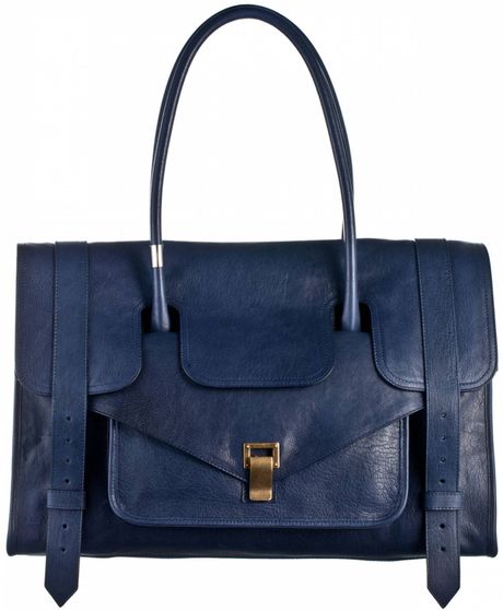 Proenza Schouler Ps1 Keep All Large Leather in Blue (midnight) - Lyst