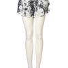 Topshop Poppy Print Frill Pocket Shorts in Gray (multi) - Lyst