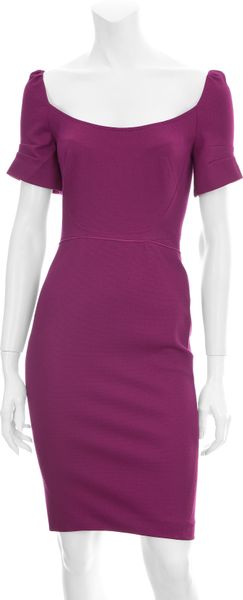 Zac Posen Bondage Dress in Purple (magenta) - Lyst