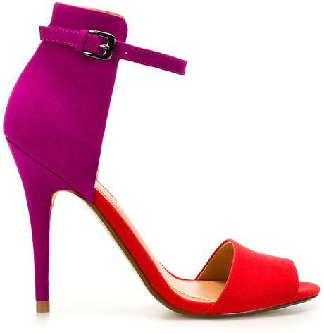 zara red flat sandals