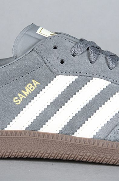 Adidas The Samba Suede Sneaker In Gray For Men Grey Lyst