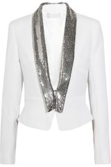 Azzaro Chainmailtrimmed Crepe Jacket