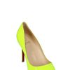 Christian Louboutin 100mm Pigalle Leather Fluo Pointy Pumps in Yellow - Lyst
