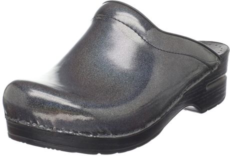dansko sonja black patent