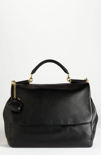  Miss Sicily Calfskin Leather Satchel 