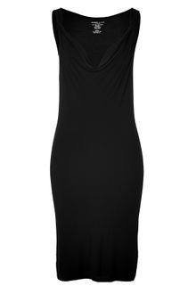 Majestic Black Cowl Neck Jersey Dress - Lyst
