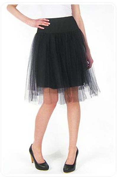 Mcq By Alexander Mcqueen Tulle Ballerina Skirt in Black in Black - Lyst