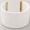 Tory Burch Logo Pattern Lucite Cuff in White - Lyst