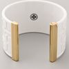 Tory Burch Logo Pattern Lucite Cuff in White - Lyst