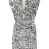 Yves Saint Laurent Printed Silkhabotai Dress in Gray (black) - Lyst