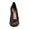 Alexander Mcqueen Laser Cut Patent Leather Pump in Black (b) - Lyst