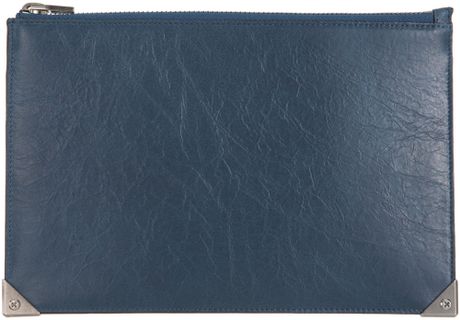 Alexander Wang Prisma Flat Pouch in Blue (black) - Lyst