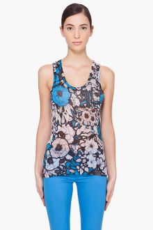Christopher Kane Modal Floral Print Tank Top - Lyst
