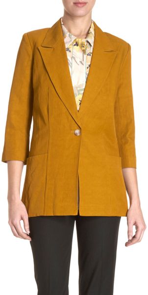 Elizabeth And James Joanna Blazer in Brown - Lyst