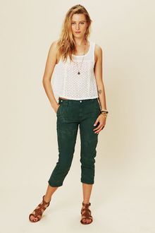 Free People Linen Boyfriend Chino - Lyst