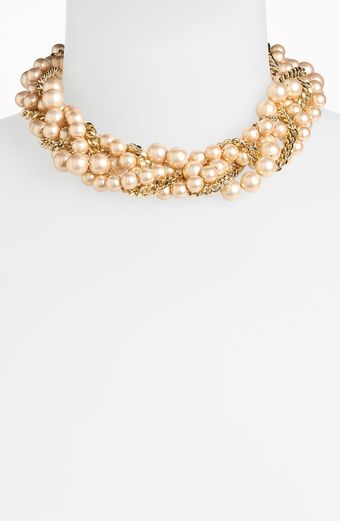 Givenchy Indus Glass Pearl Torsade Necklace - Lyst