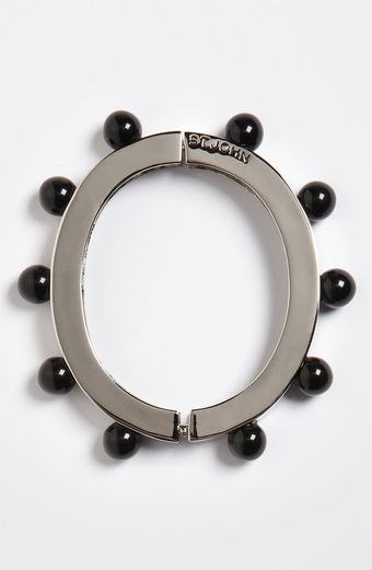 St. John Collection Beaded Hinged Bangle - Lyst