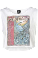 Topshop Wight Fest Vest By and Finally