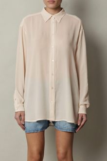 Acne Shining Sheer Blouse - Lyst