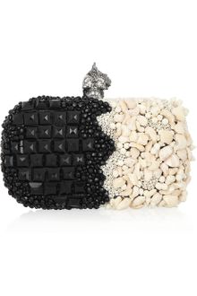 Alexander McQueen Punk Shell Embellished Box Clutch - Lyst