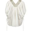 Allsaints Tiger Lily Top in Gold (gold leaf) - Lyst
