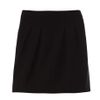 Balenciaga Crepe Pleat Front Skirt in Black - Lyst