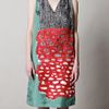Balenciaga Herringbone African Mix Print Dress in Multicolor (black) - Lyst