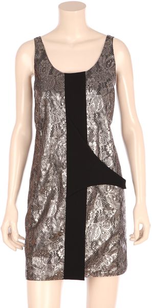  Metallic Lace Dress 