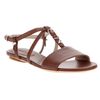 Balenciaga Strap Sandal in Brown - Lyst