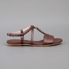 Balenciaga Strap Sandal in Brown - Lyst