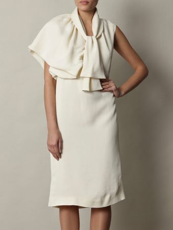  Silk Blend Asymmetric Dress 